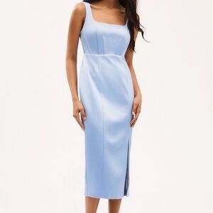 BHLDN Light Blue Midi Dress